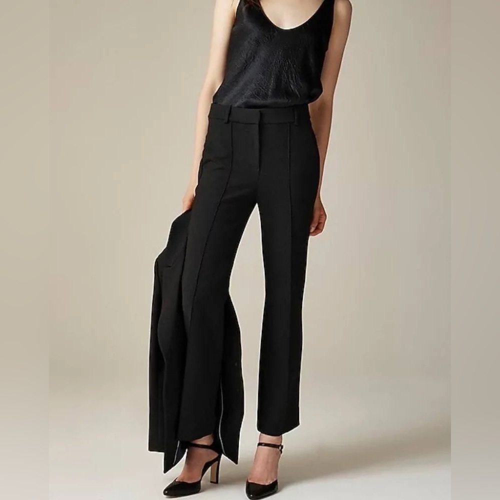 J Crew Natalia Cropped Pant in Black - Size 6